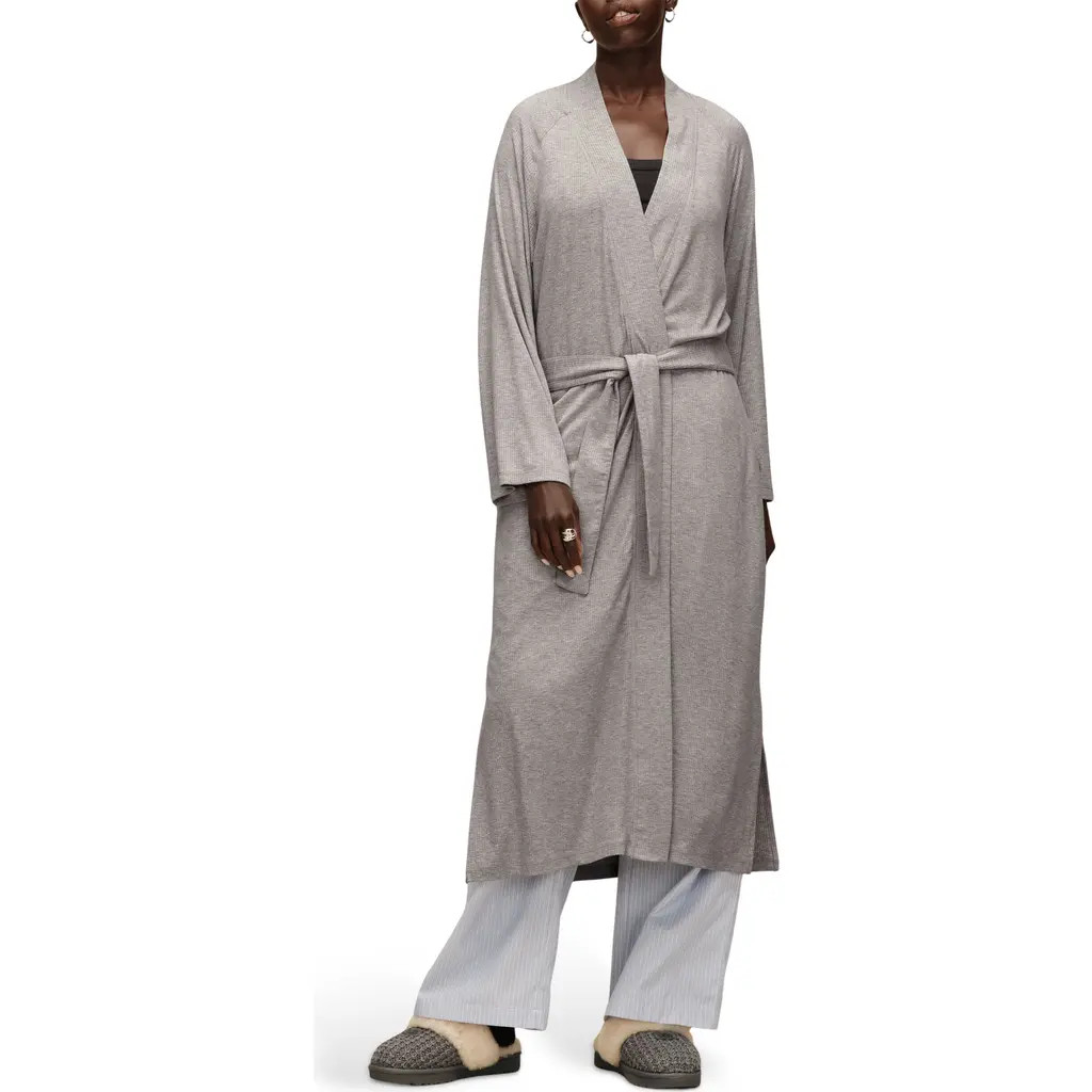 UGG(r) Myra Rib Robe in Grhe at Nordstrom, Size X-Large | Nordstrom
