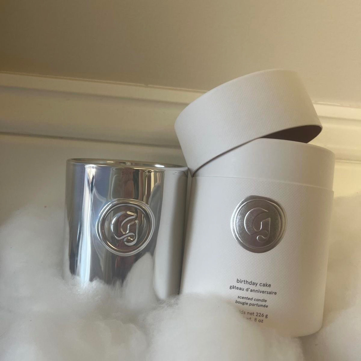 The quickest way to make your home feel warm and inviting ✨ The Glossier Birthday Cake Candle smells like vanilla frosting and sweet nostalgia, without being overpowering. It instantly elevates your space and makes everything feel a little more special—linking it here because it’s such a home staple 🤍 

 #LTKdayinmylife #LTKselfcare #LTKHome