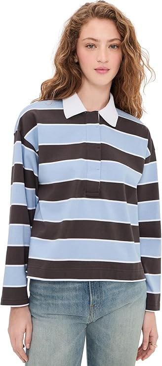 Madewell Women's Rugby Polo | Amazon (US)