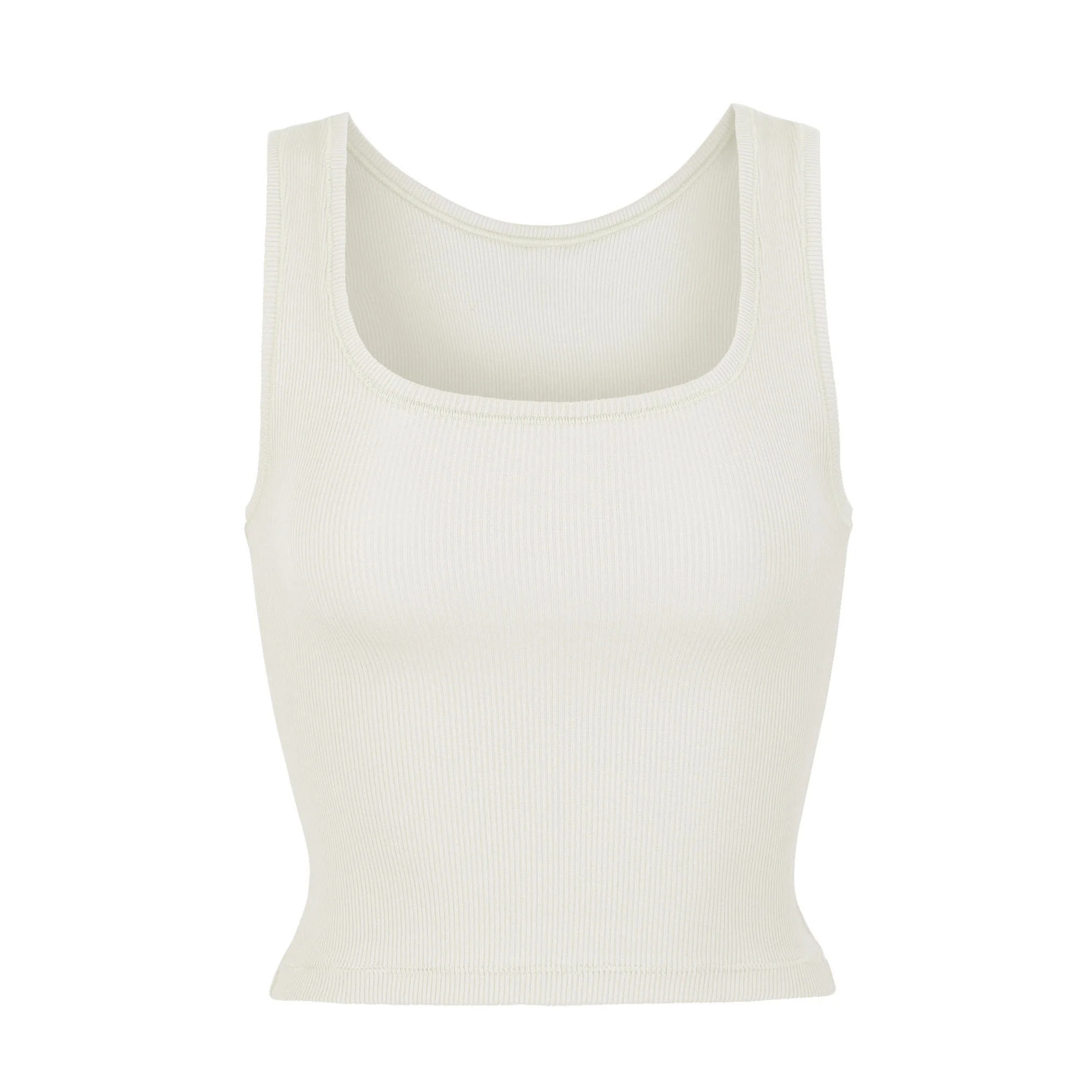Cotton Rib Tank - Bone | SKIMS | SKIMS (US)