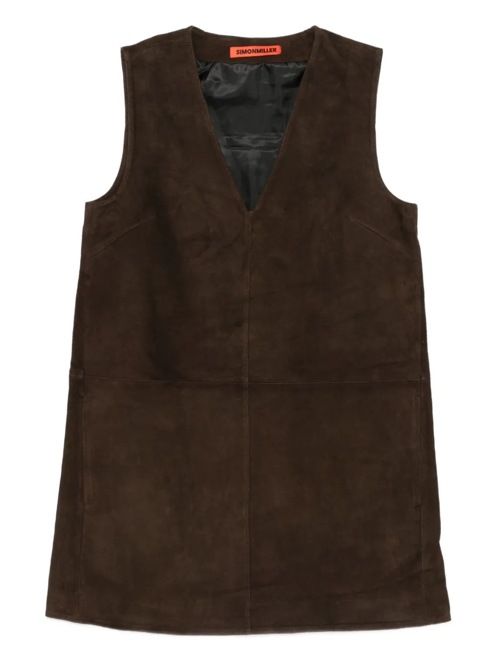 Simon Miller Fountain Suede Mini Dress | Brown | FARFETCH | Farfetch Global