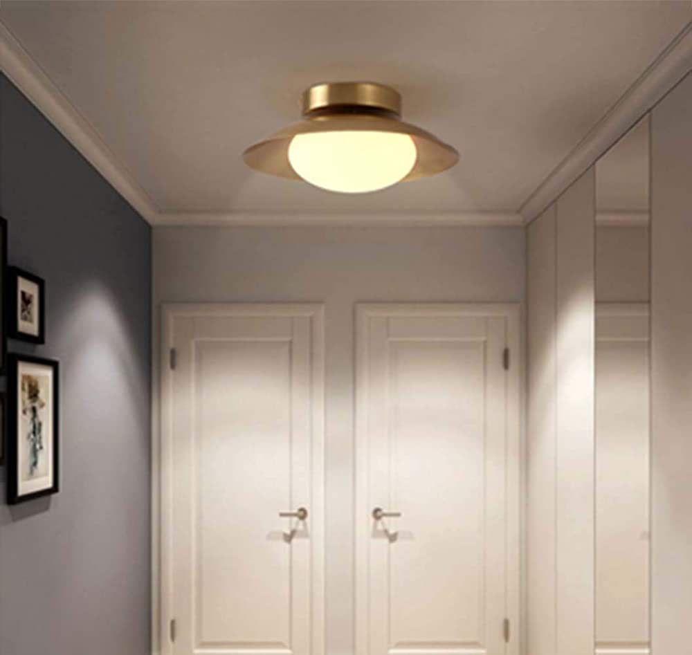 YANG1MN Cloakroom Lamp Corridor Lamp Personality Hallway Lamp Porch Copper Copper Nordic Aisle Cr... | Amazon (US)