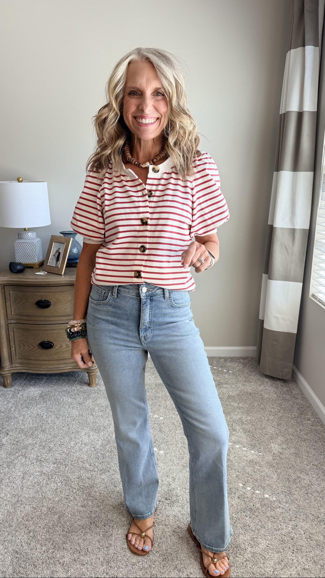 Seriously love this cute top. You could wear it open with a tank underneath for a different look. Wearing XS and 27 jeans

#LTKgrwm #LTKdayinmylife #LTKOver40