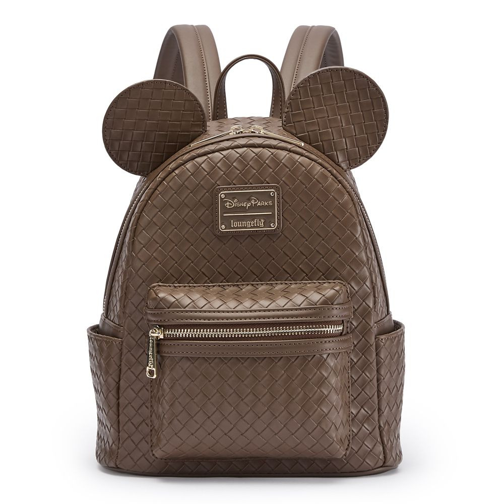 Mickey Mouse Woven Faux Leather Loungefly Mini Backpack | Disney Store
