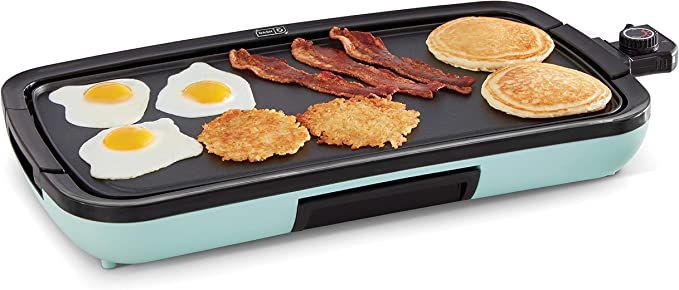 Amazon.com: DASH Deluxe Everyday Electric Griddle with Dishwasher Safe Removable Nonstick Cooking... | Amazon (US)