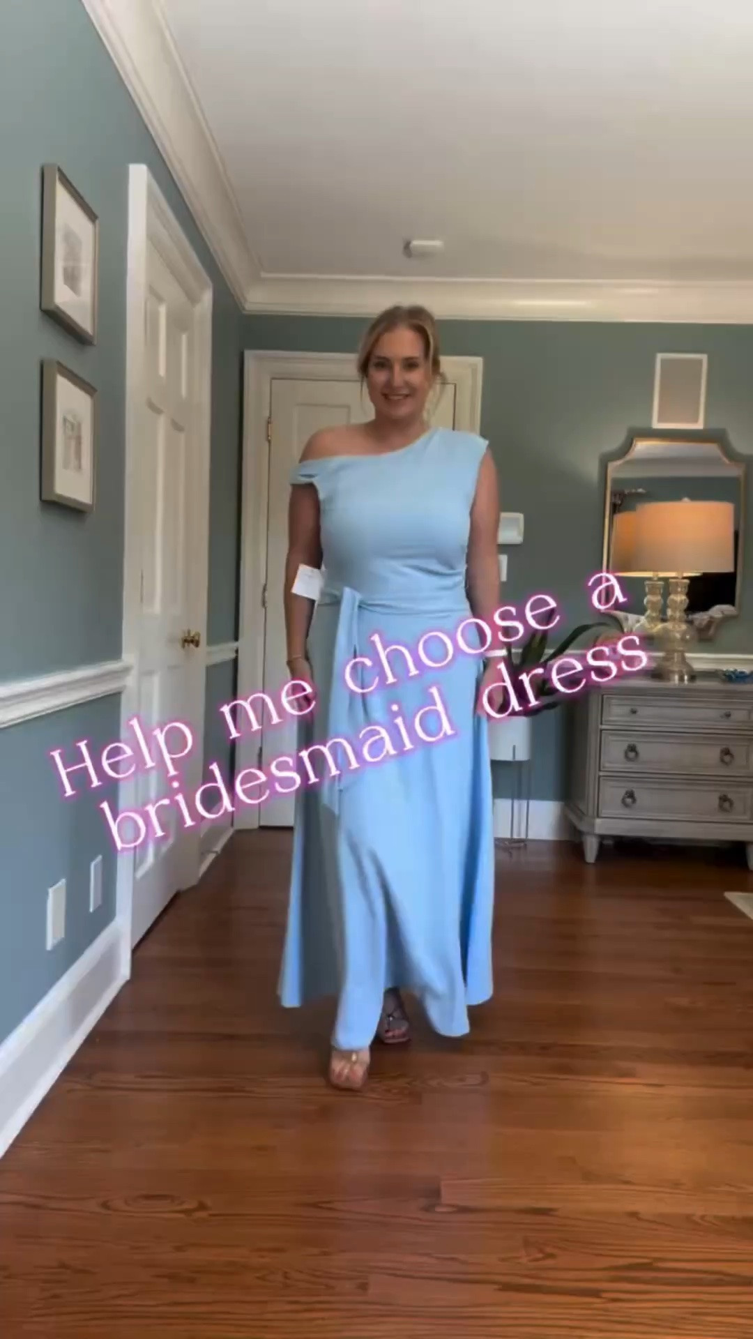 Help me choose a bridesmaid dress! 👰‍♀️ Criteria: Light blue/grey dusty blue and long. Casual beach wedding! 🏝️💙🩵

#weddingparty #weddings #bridesmaid #bridesmaiddress