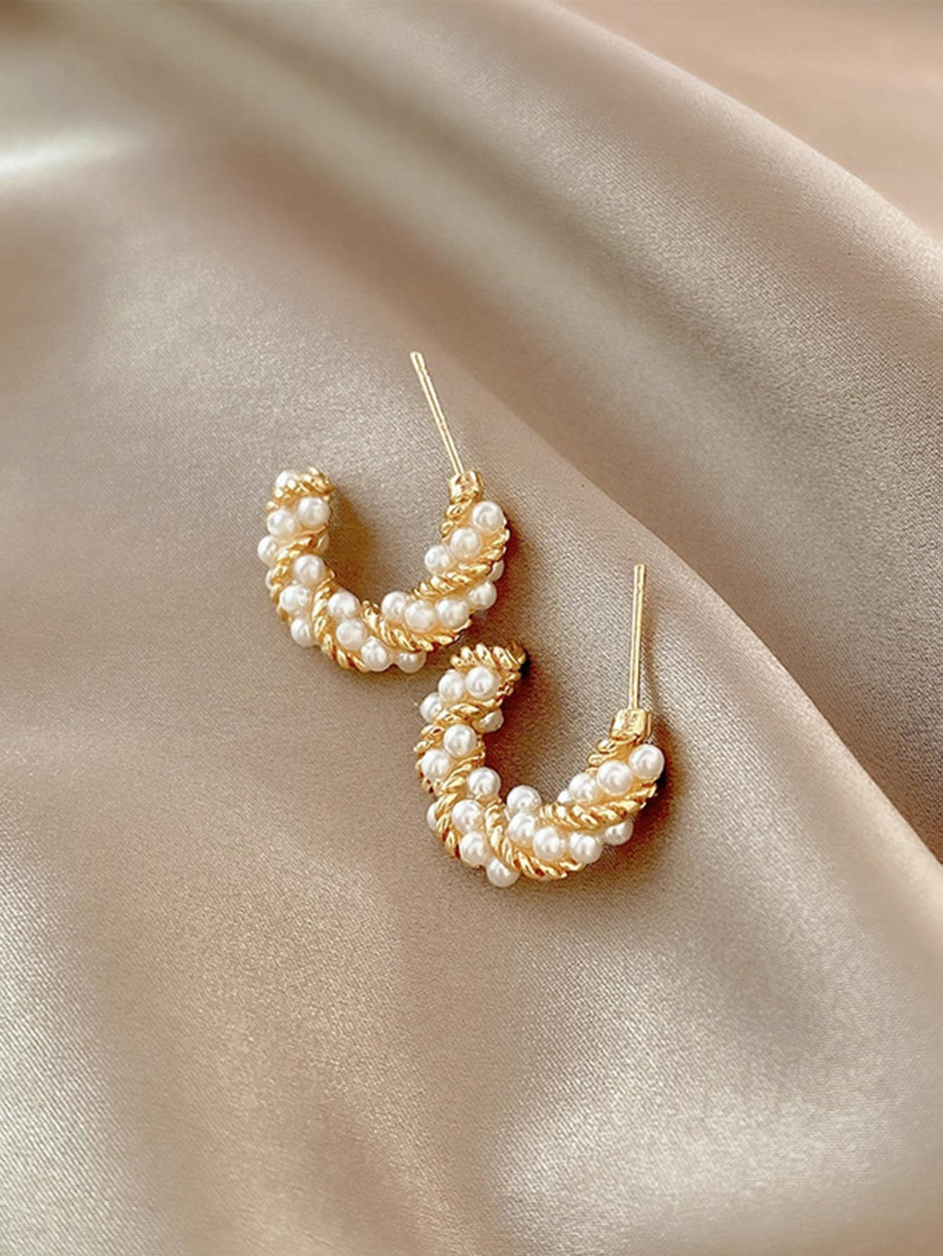 Faux Pearl Decor Earrings | SHEIN