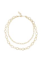 Large Links Double 18k Gold Plated Chain Necklace | Ettika