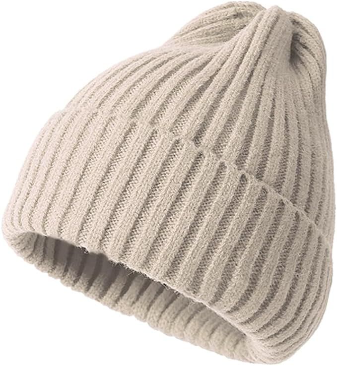 MYMENU Beanie Hats Knit Caps Unisex Slouchy Skull Beanie Winter Warm Hats | Amazon (US)