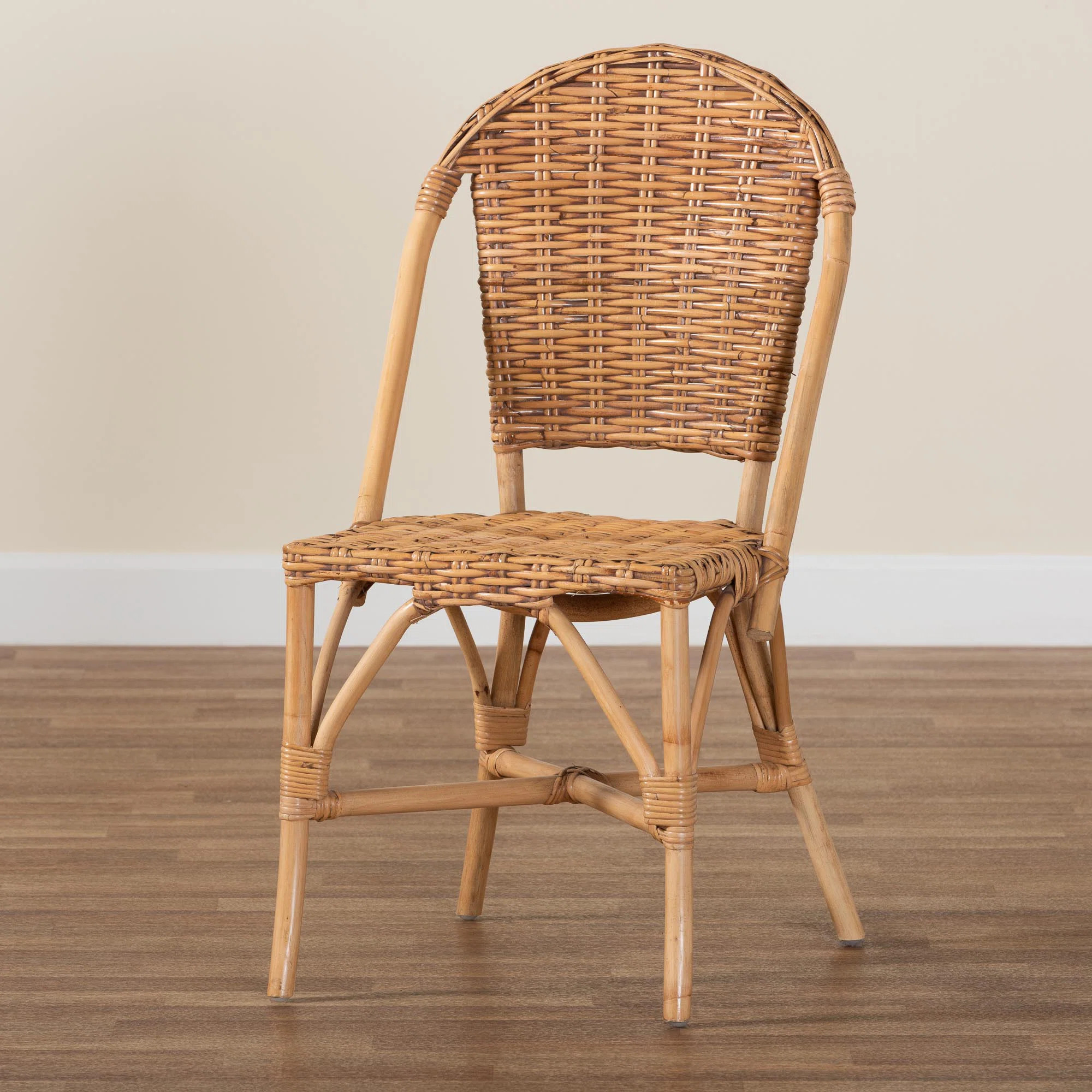 Volusia Rattan Side Chair in Brown | Wayfair North America
