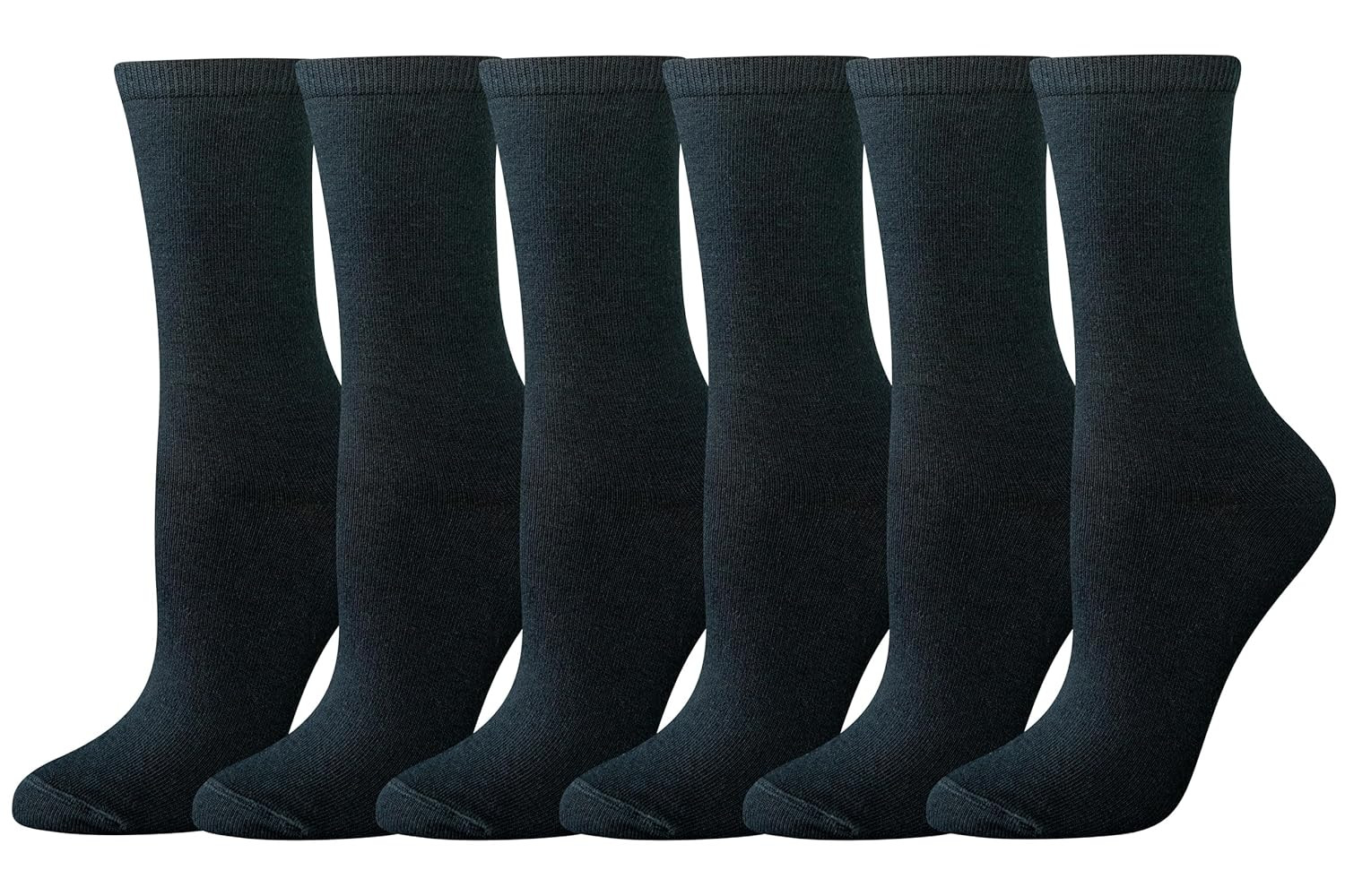 Amazon Essentials Women's Crew Socks, Cotton, 6 Pairs | Amazon (US)