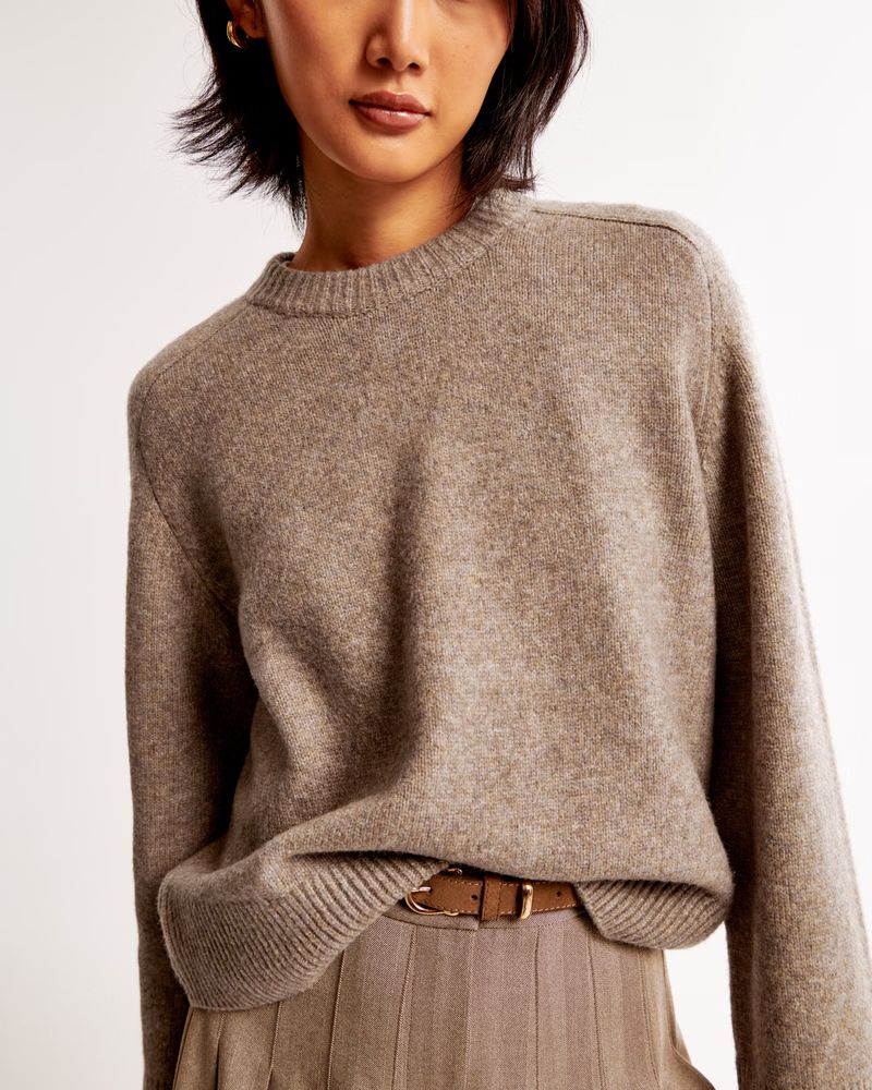 The A&F Madeline Crew Sweater | Abercrombie & Fitch (US)