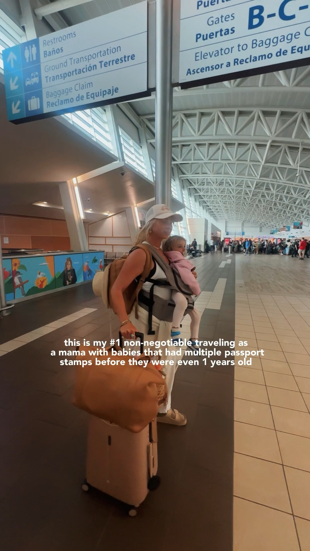 my babies had more stamps in their passports before the age of 1 than I did at the age of 18😂 

I’ve traveled SOLO & abroad with my babies as well, done carryon only with babies multiple times, and my top top lesson traveling with littles is

a GOOOD carrier 
& the right bags

This seems small but it’s the difference of becoming a chaotic storm while trying to calm a screaming baby or toddler, not lose your phone, grab their paci, change a blowout, and just simply get on and off the plane effortlessly and calmly while not feeling like you’re carrying 500lbs of children and bags 😂

in general you want as little # of items as possible which sounds backwards cause why do babies need so many things 😂

I’ve found a rolling carryon suitcase (mine is @miamilyofficial which doubles as a seat for my little one or me too!!) to be WAY better when traveling with a little one because it’s just easier to roll around - but it’s essential for your personal bag to SLIDE OVER THE HANDLES securely - you want a travel friendly bag or backpack. 👏

And second is the carrier!!!!
I find getting on and off the plane is the smoothest possible when your little one is strapped to you (so your hands are free!!)- I’ve been using the @miamilyofficial one and wish I had it sooner because it can be worn so many ways and grow with your baby to toddler and even convert into a hipster carrier as well 👏


#familytravel #babytravel #traveltips 


#LTKTravel