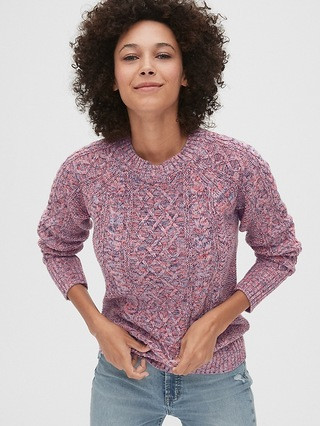 Cable-Knit Crewneck Sweater | Gap (US)