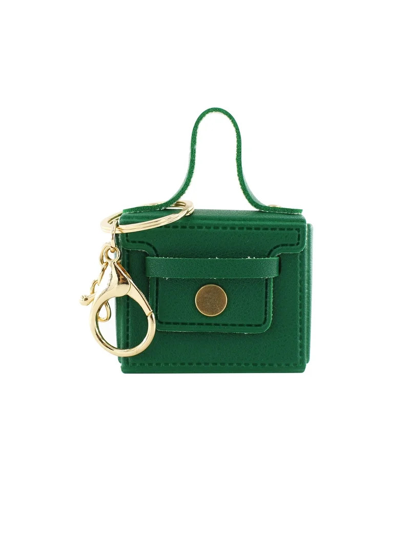 U Style Mini Purse Keychain, Faux Leather, Green, 2.5" x 1" x 2" | Walmart (US)