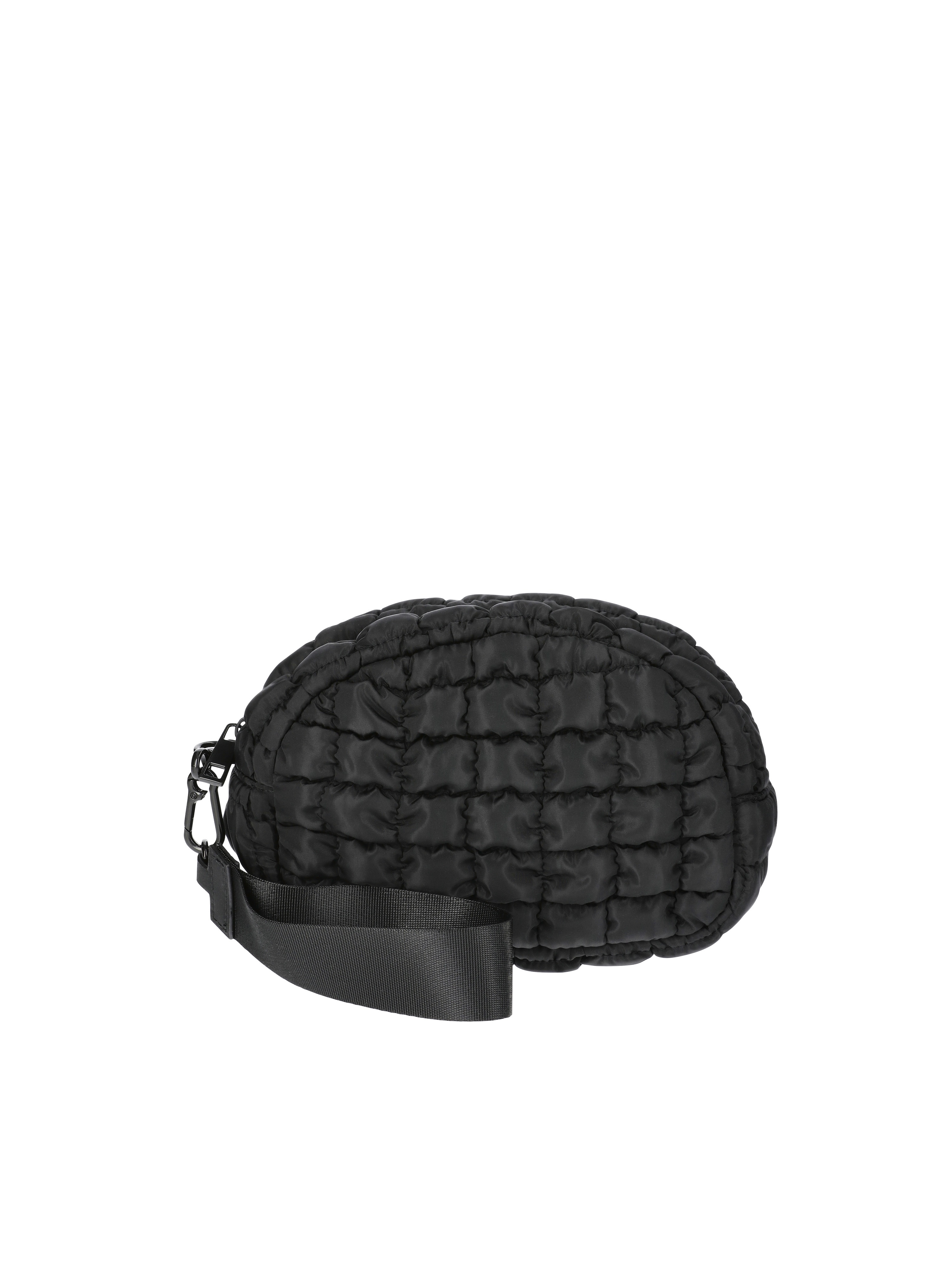 No Boundaries Women's Quilted Pouch Bag Charm, Black, | Walmart (US)