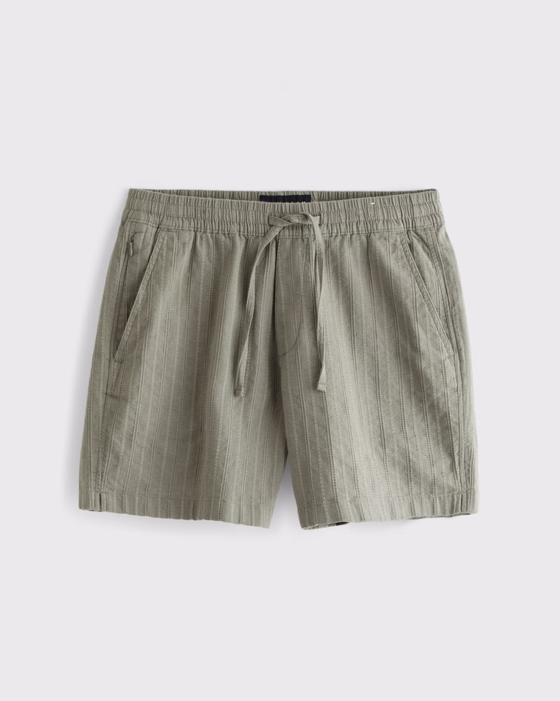Men's Seersucker Pull-On Short | Men's Bottoms | Abercrombie.com | Abercrombie & Fitch (US)