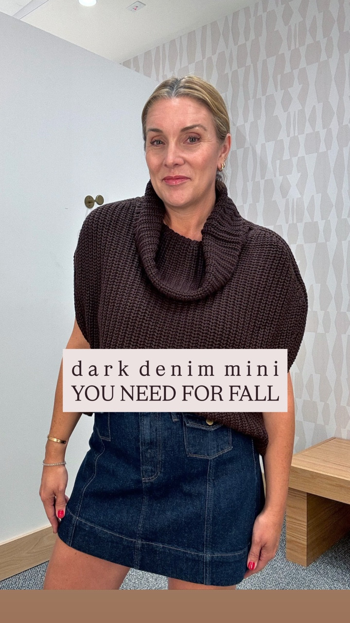 Dark denim mini skirt!!

Currently ON SALE and we are obsessed. Can go sooo many ways and is a perfect elevated wardrobe staple for fall.  🙌🏼

Sizing notes:
Skirt and all other items tts. Allison in a 29. She is 5’6.”


Fall outfit
Teacher outfit 
Business casual 

#LTKOver40 #LTKSaleAlert #LTKParties