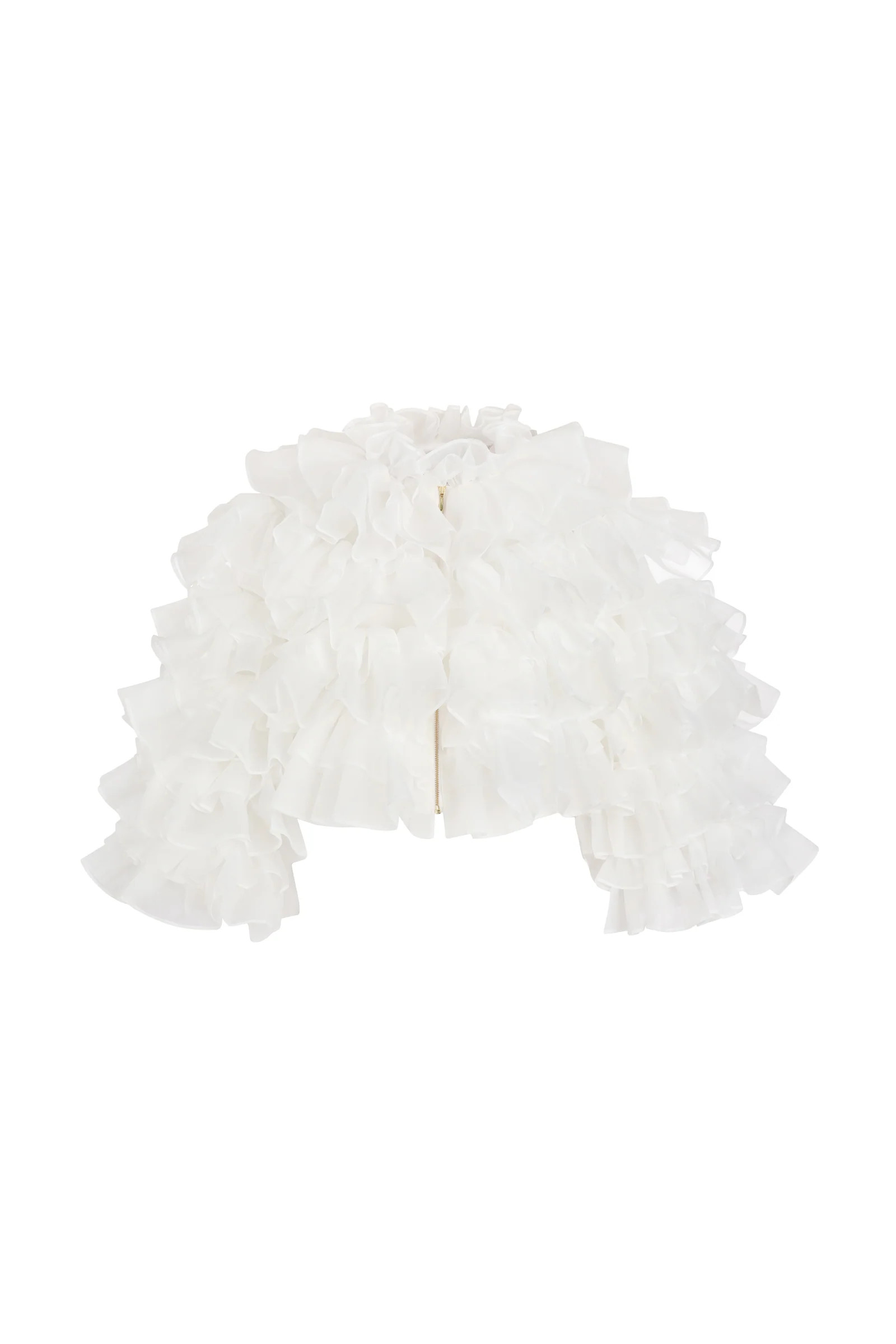 Le Petit Chou Boa Jacket in Ivory | Selkie Collection