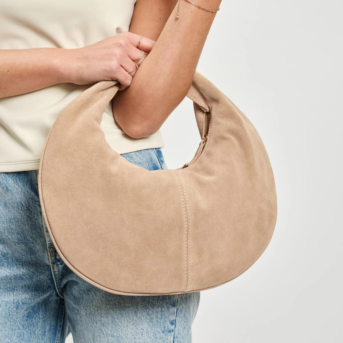 Farrah - Suede Hobo | Moda Luxe