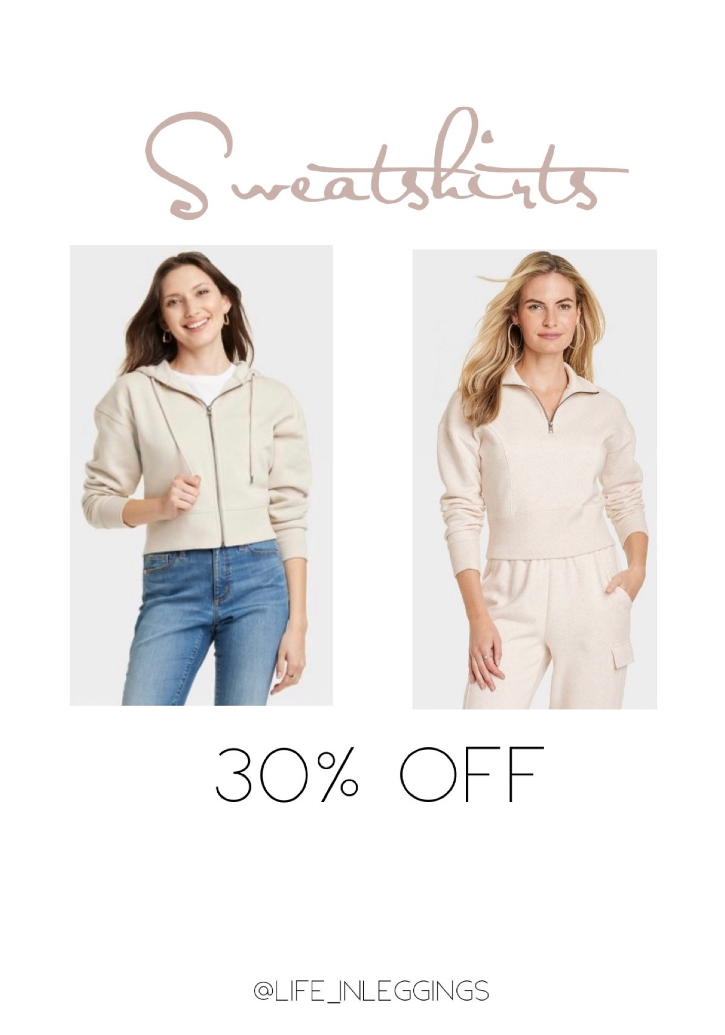 Save 30% on all sweatshirts with the Target Circle App. 
Target deals, fall fashion, target fashion

#LTKfindsunder50 #LTKfitness #LTKsalealert