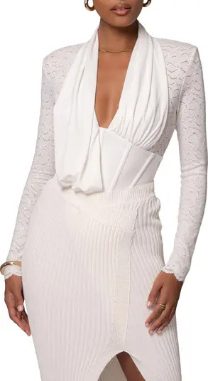 Spanish Banks Asymmetric Long Sleeve Bodysuit | Nordstrom