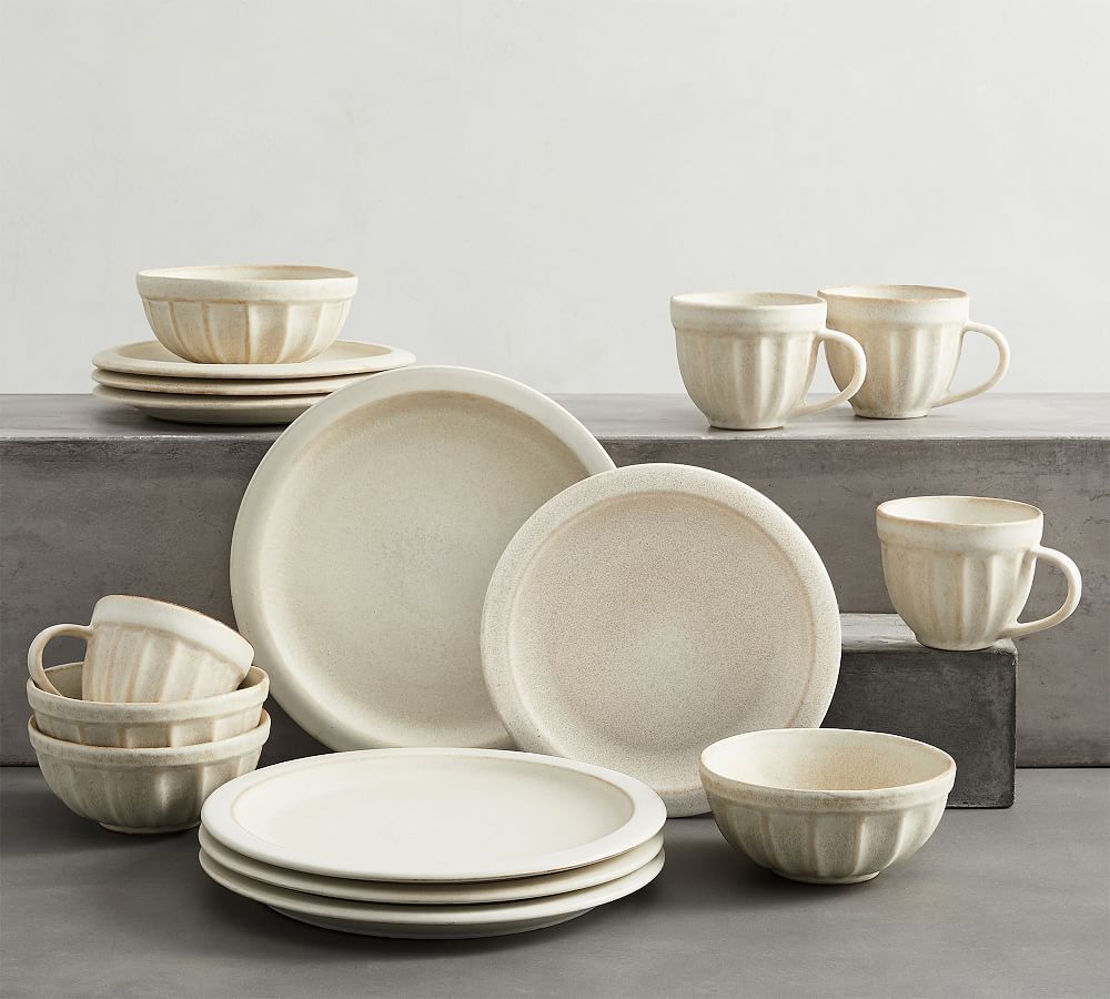 Mendocino Stoneware 16-Piece Dinnerware Set | Pottery Barn (US)