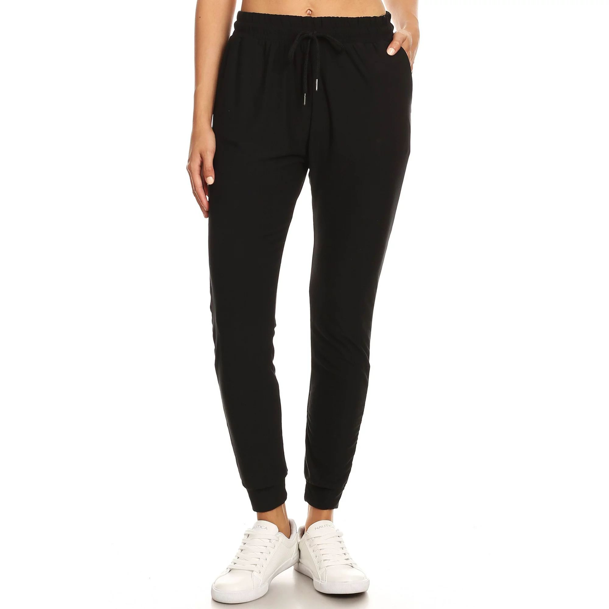 LA12ST Women's Juniors Soft Jogger Pants Drawstring Pockets | Walmart (US)