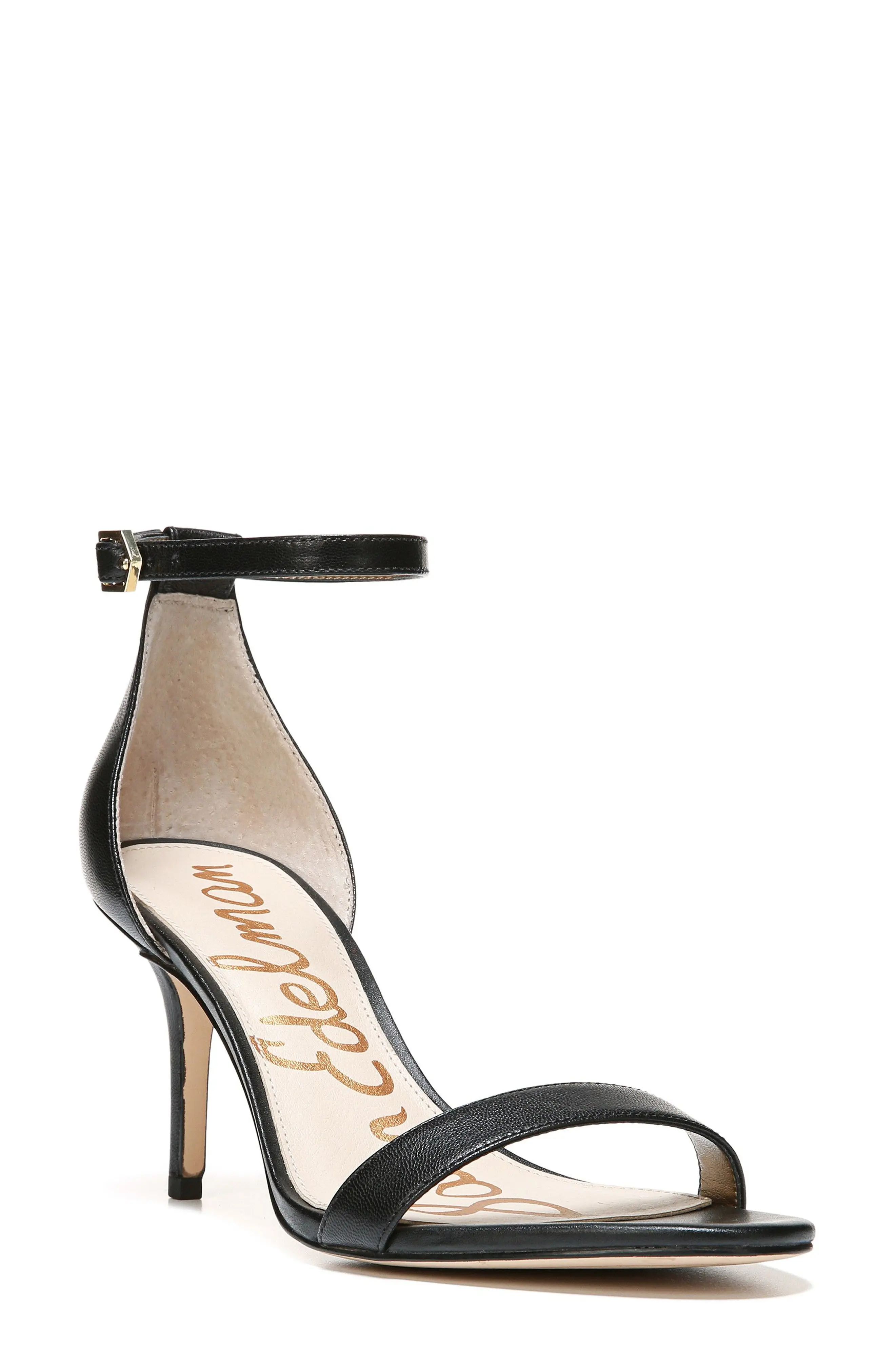 Women's Sam Edelman 'Patti' Ankle Strap Sandal, Size 7 M - Black | Nordstrom