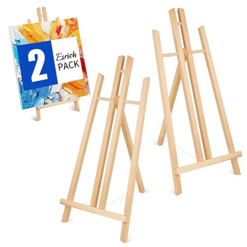 ESRICH 2pcs 17 Inch Tabletop Easels, Easel Stand for Painting,Tripod, Painting Party Easel, Kids Student Desktop Easel for Painting,Paint Easel for Canvas Painting | Amazon (US)