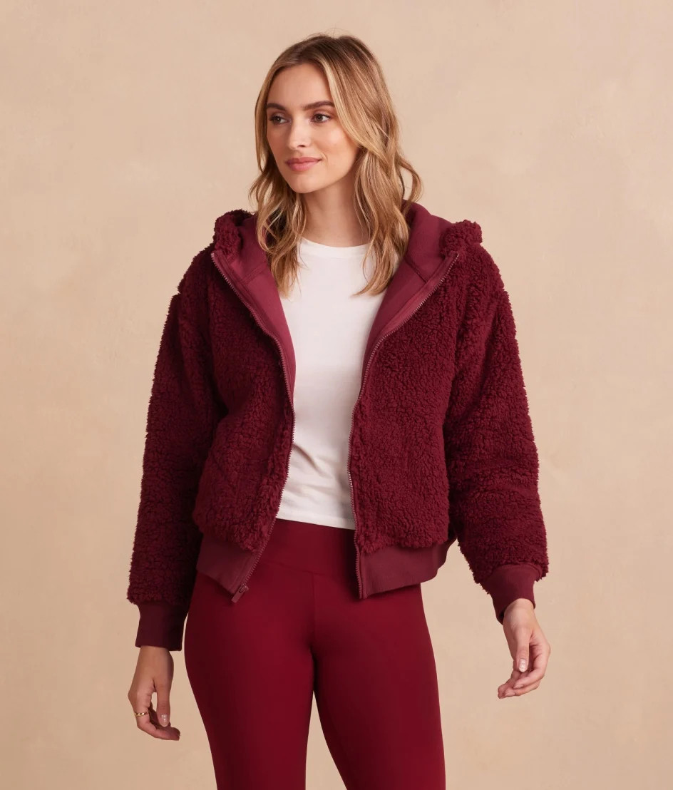The High Pile Eco Fleece Cropped Hoodie | SummerSalt