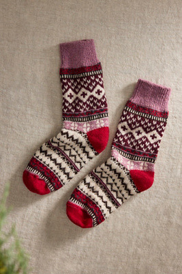 Fair Isle Cabin Socks | Terrain
