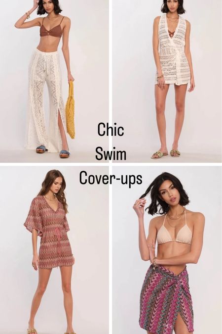 Stylish and chic cover-ups. Love the crochet details and this pattern 👌🏻

#LTKOver40 #LTKSwim #LTKSeasonal