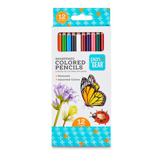 Pen + Gear Classic Colored Pencils, 12 Count, Assorted Colors | Walmart (US)