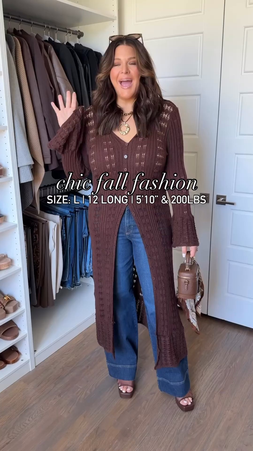 Cardigan: L (should have done a Medium) • Jeans: 12 Long • The chocolate, the long cardigan, the wide-leg jeans — this entire outfit feels so elevated and expensive while still being comfortable enough to actually wear all day.

This is exactly the kind of Amazon fall fashion I’m always hunting for: pieces that are flattering on curves, easy to style, and can be mixed into your everyday wardrobe instead of being worn once and forgotten.

#AmazonFashion #AmazonFinds #FallOutfits #MidsizeFashion #FallFashion