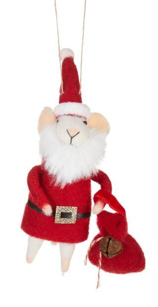 CANVAS Red Collection Santa Clause Mouse Christmas Ornament#051-4959-4 | Canadian Tire