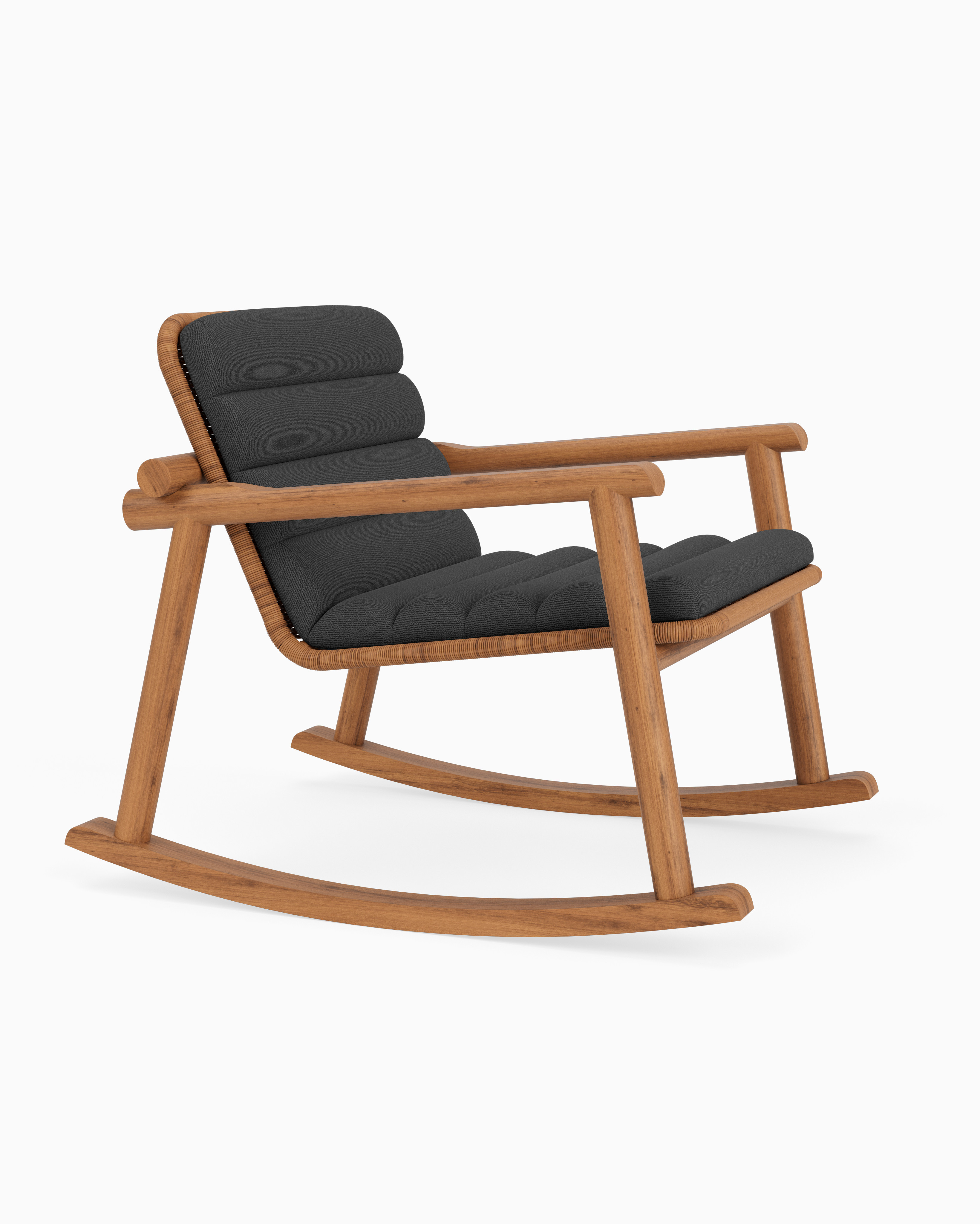 Outdoor Frisco Rocker | Modern Teak Outdoor Rocking Chair | Denver Modern