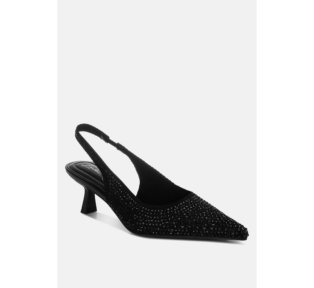 Julep Flyknit Rhinestone Slingback Sandals Women - Black pu | Macy's