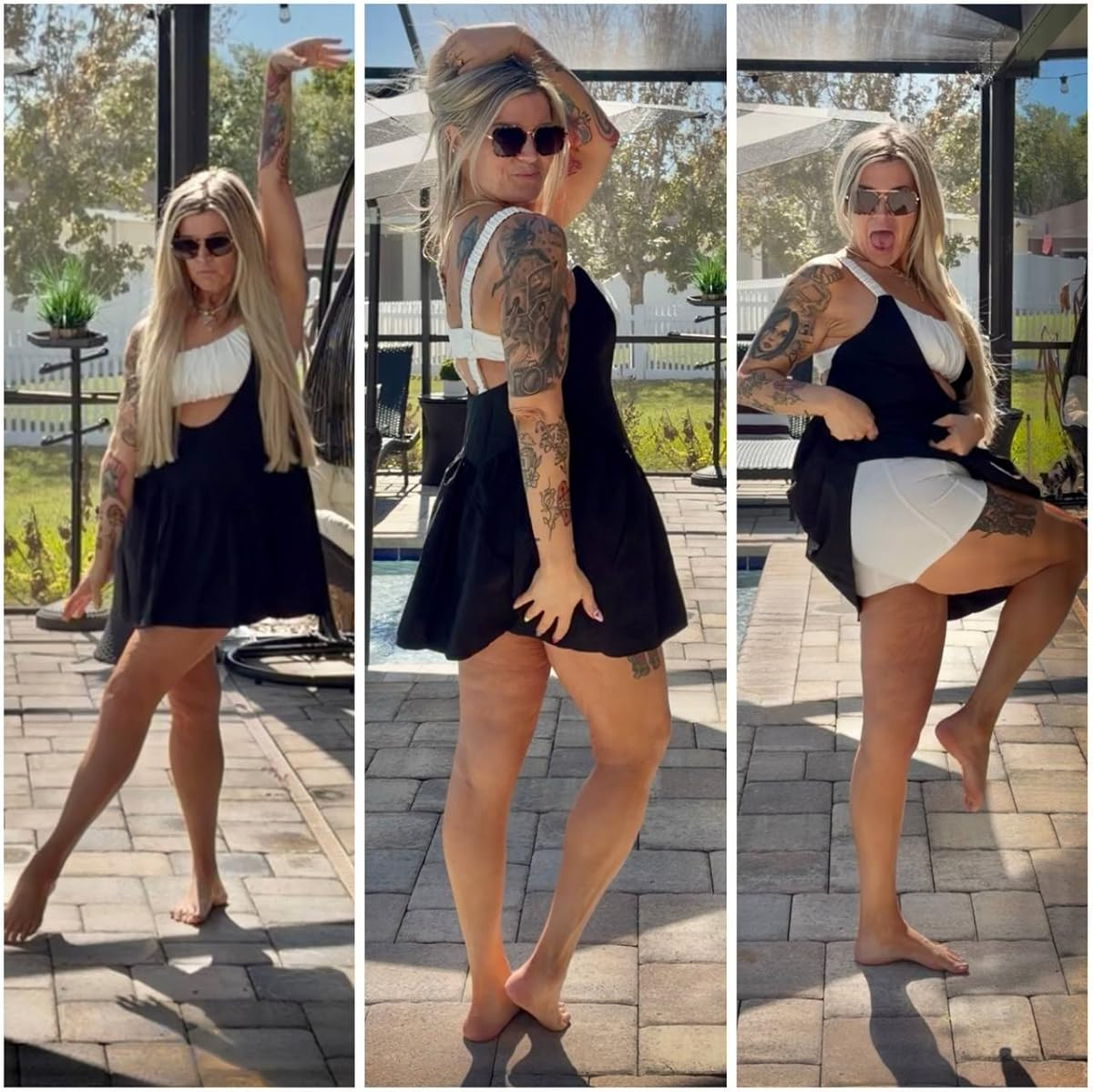 Poolside and ready to shine! This athletic dress with built-in bra and shorts is perfect for a day out in the sun! 

#PoolsideStyle #AmazonFinds #FitnessFashion 

 #LTKootd #LTKSwim #LTKTravel