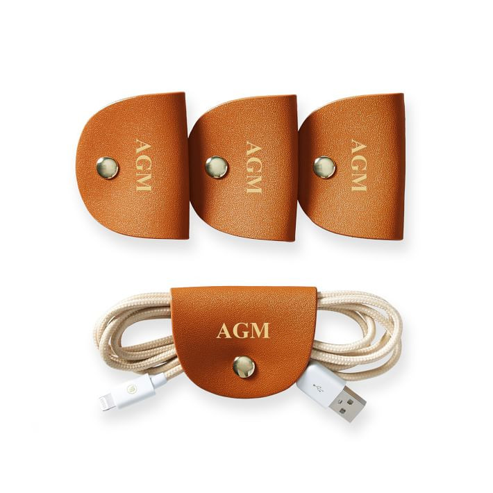 Fillmore Vegan Leather Cord Organizers, Set of 4 | Mark and Graham