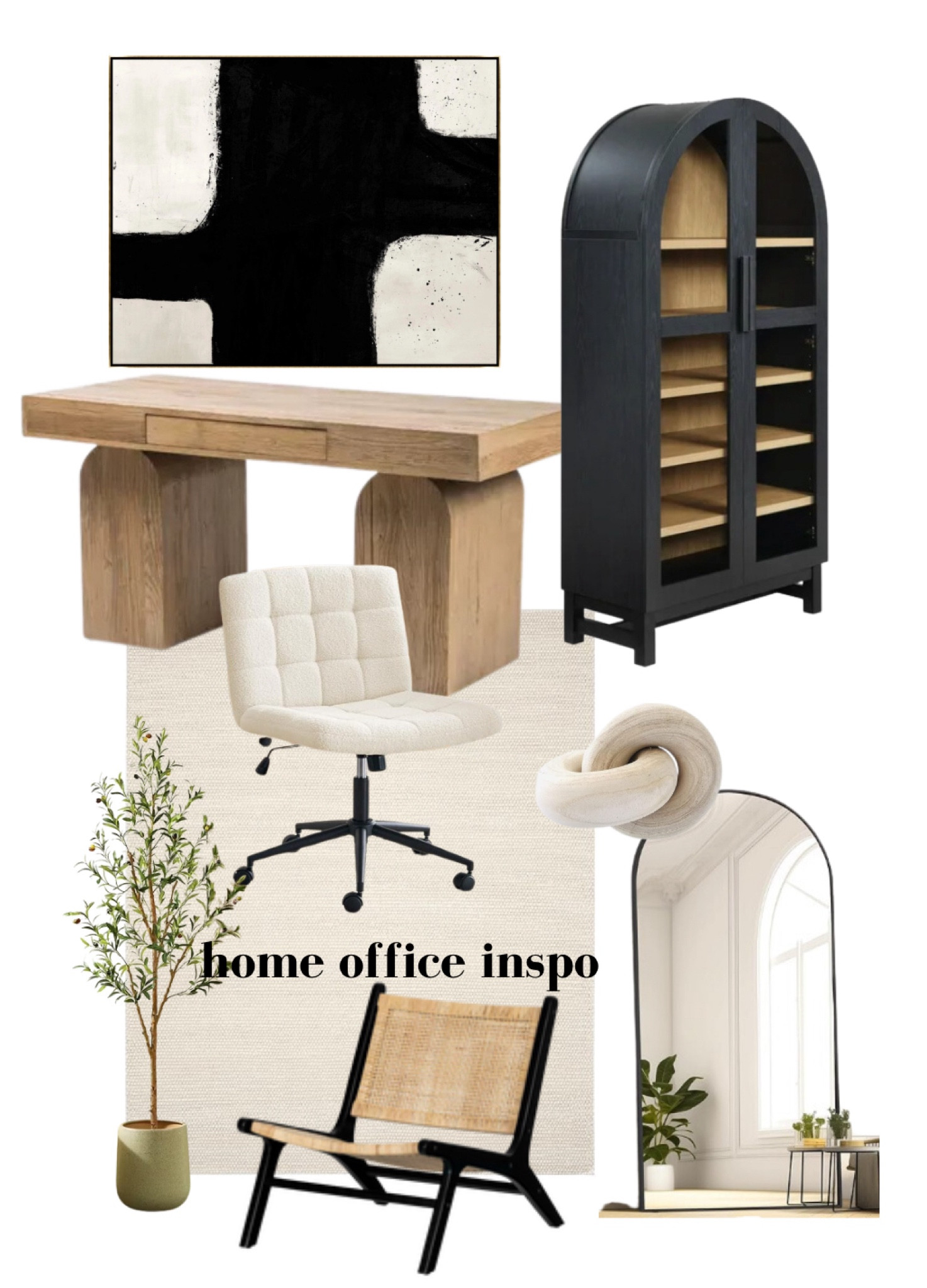 This is why I am envisioning for my home office / mix of earthy neutrals with black accents. Ordering some stuff this week! Can’t wait to have it all done!

#LTKHome #LTKSaleAlert