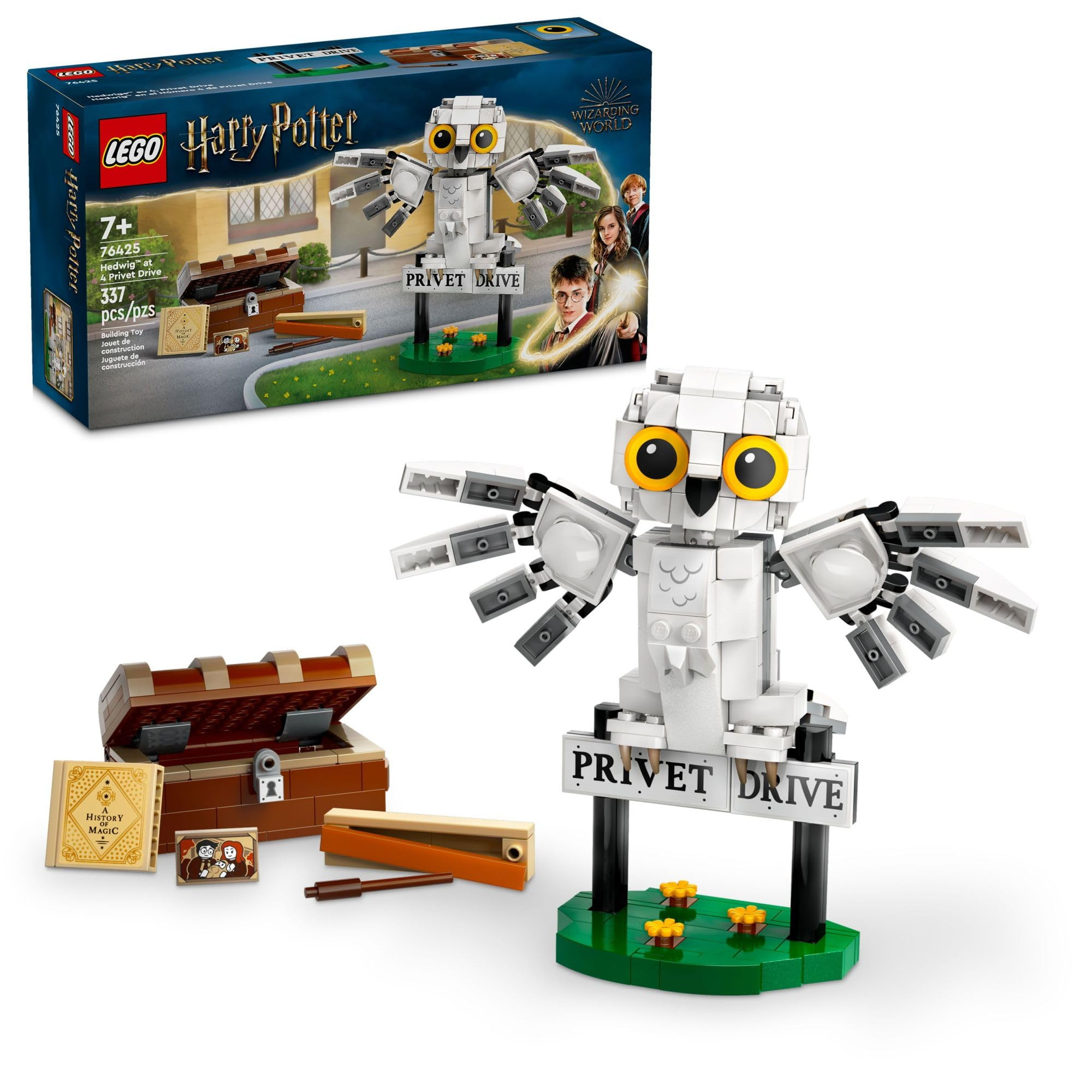LEGO Harry Potter Hedwig at 4 Privet Drive, Buildable Fantasy Toy with a Harry Potter Owl Figure,... | Amazon (US)
