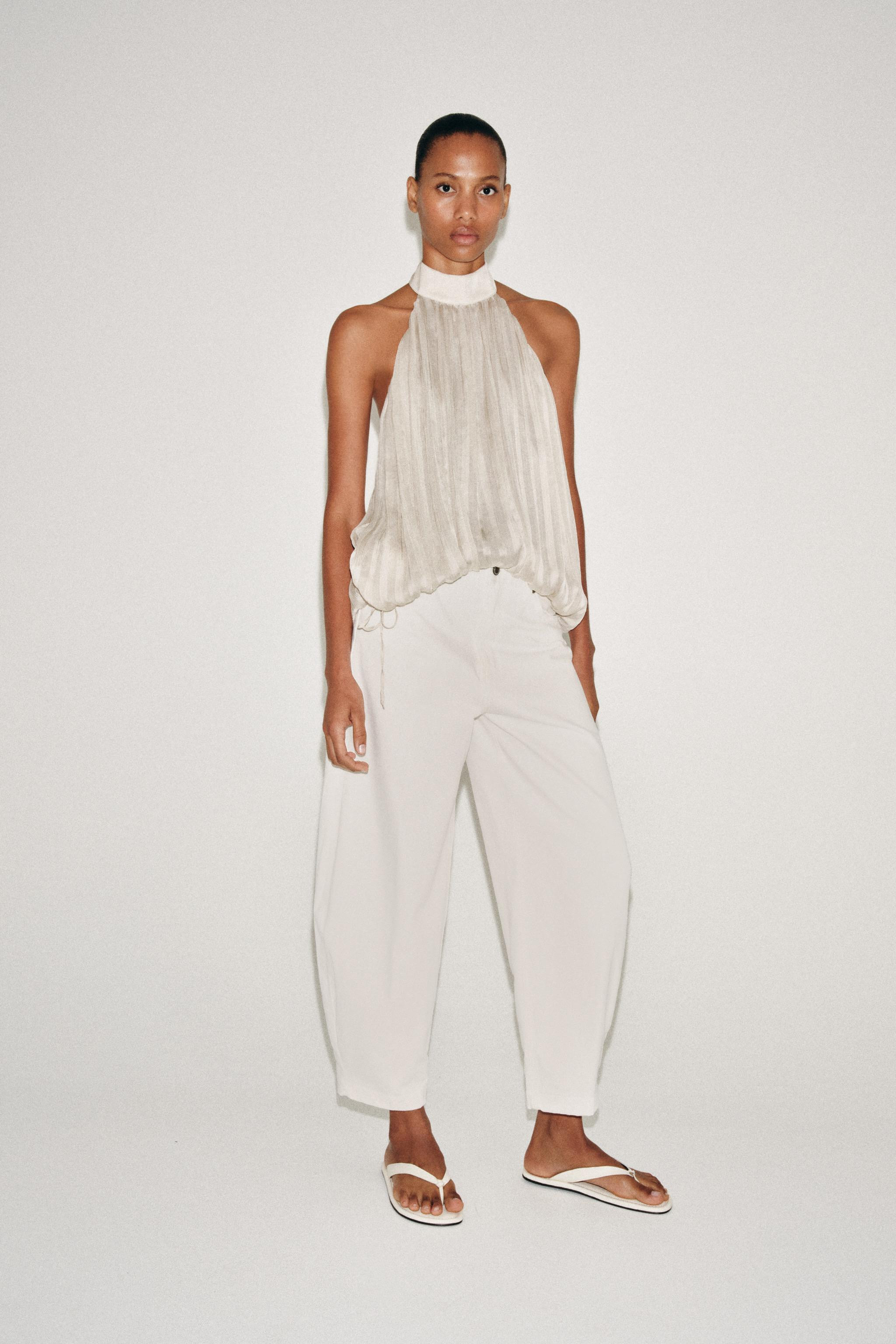 ZW COLLECTION BARREL HIGH WAIST JEANS | Zara US