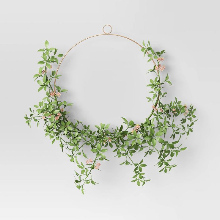 Berries and Leaf Wreath - Threshold™ | Target