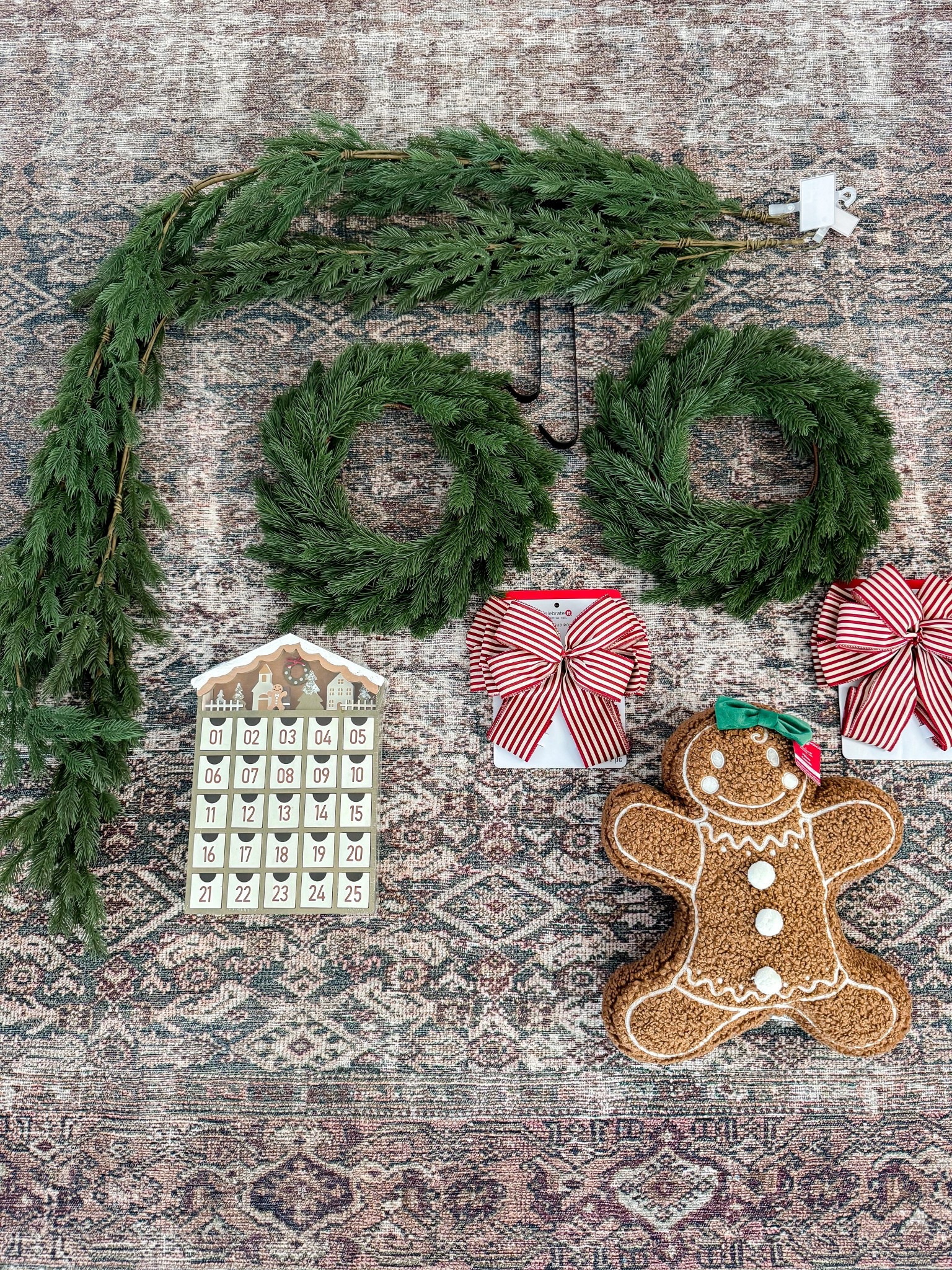 Holiday decor
Christmas decor
Wreath
Christmas wreath
18 inch pine wreath
Pine wreath 
Wreath hook
Garland
Pine garland
Wreath bow
Christmas bow
Christmas pillow
Throw pillow
Advent calendar
Holiday sale
Holiday decor sale

#LTKHoliday #LTKSeasonal