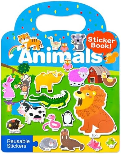 Benresive Reusable Sticker Books for Kids 2-4, Sticker Books for Toddlers 1-3 2-4, Toddler Travel... | Amazon (US)