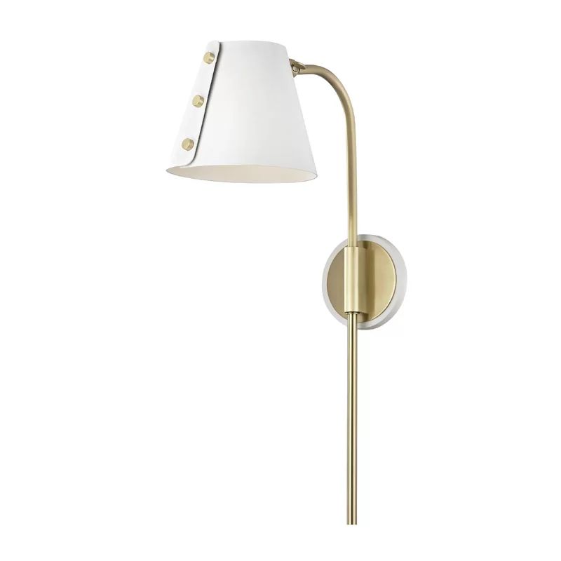 Glenmoor 1 - Light LED Dimmable Plug-in Armed Sconce | Wayfair North America