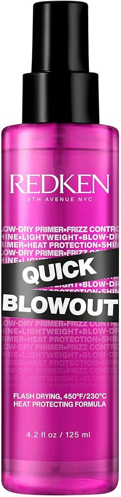 Redken Quick Blowout Heat Protection Spray | Blow Dry Primer Reduces Styling Time | Smooths & Add... | Amazon (US)