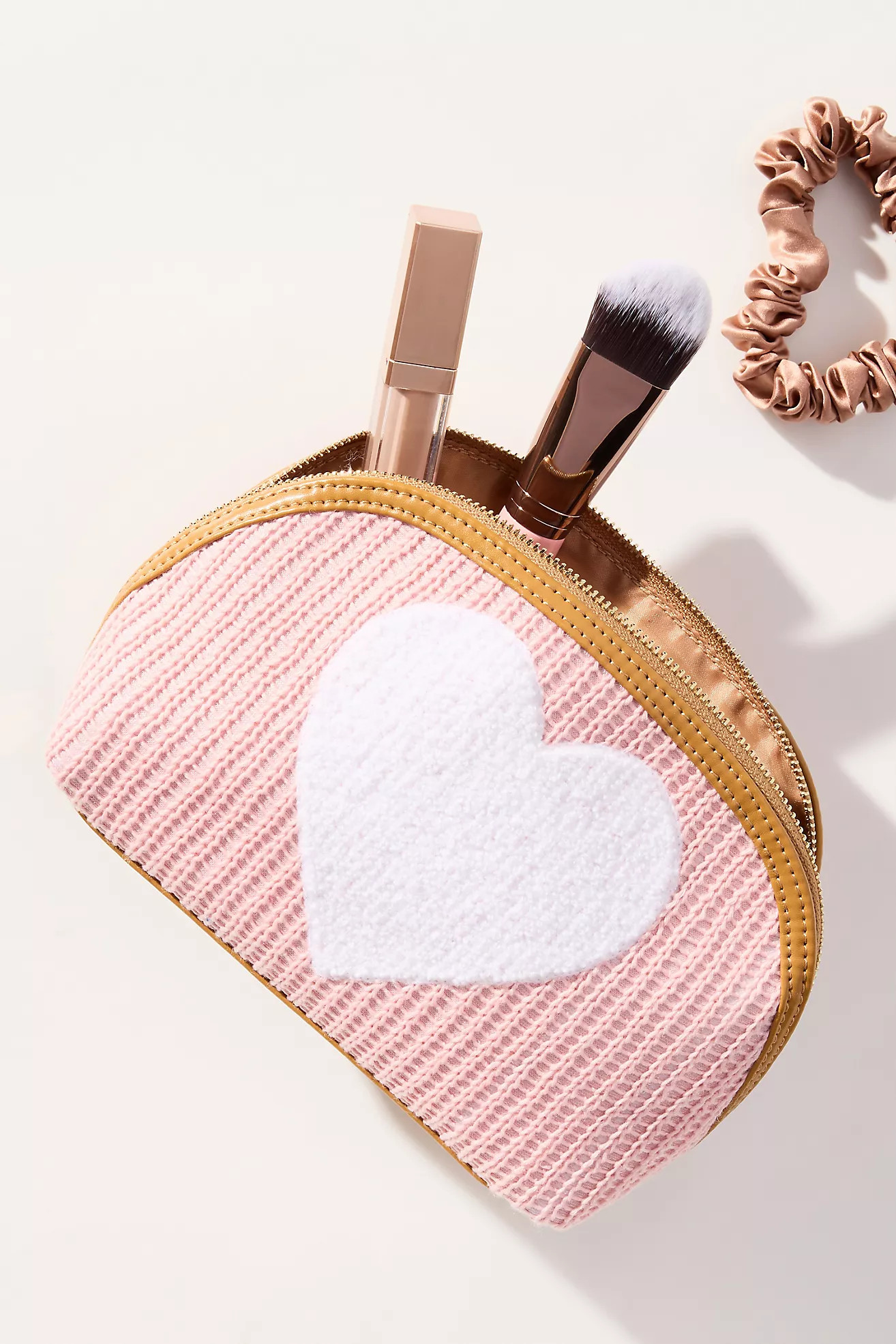 Shiraleah Heart Knit Zip Pouch | Anthropologie (US)