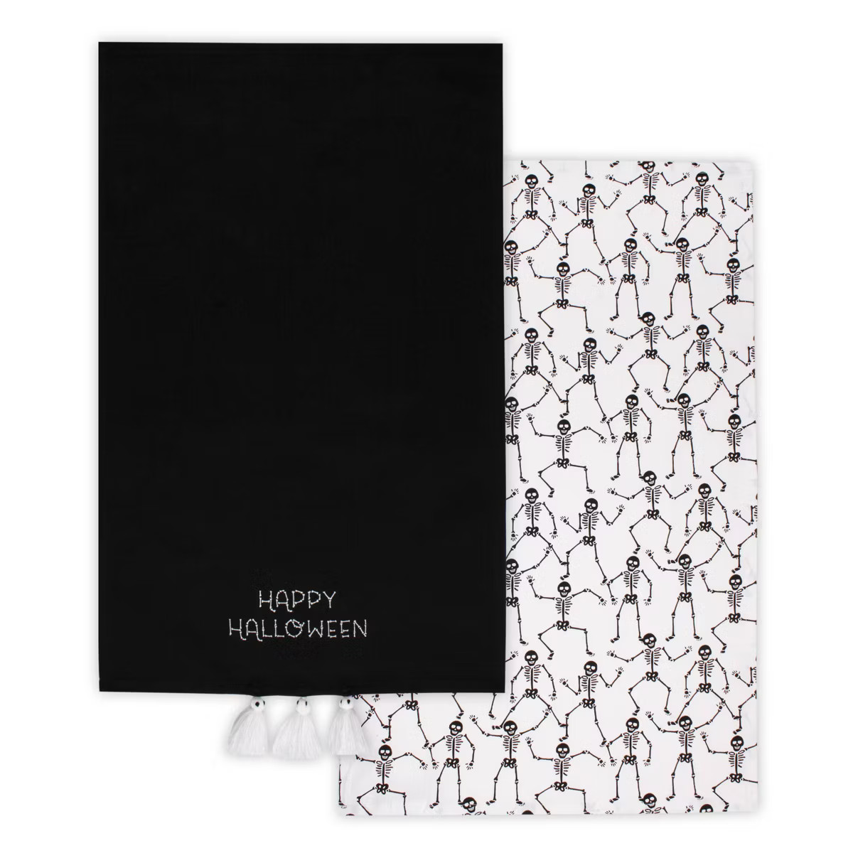 2pk Halloween and Skeleton Printed Dish Kitchen Towel - Bullseye's Playground™ | Target